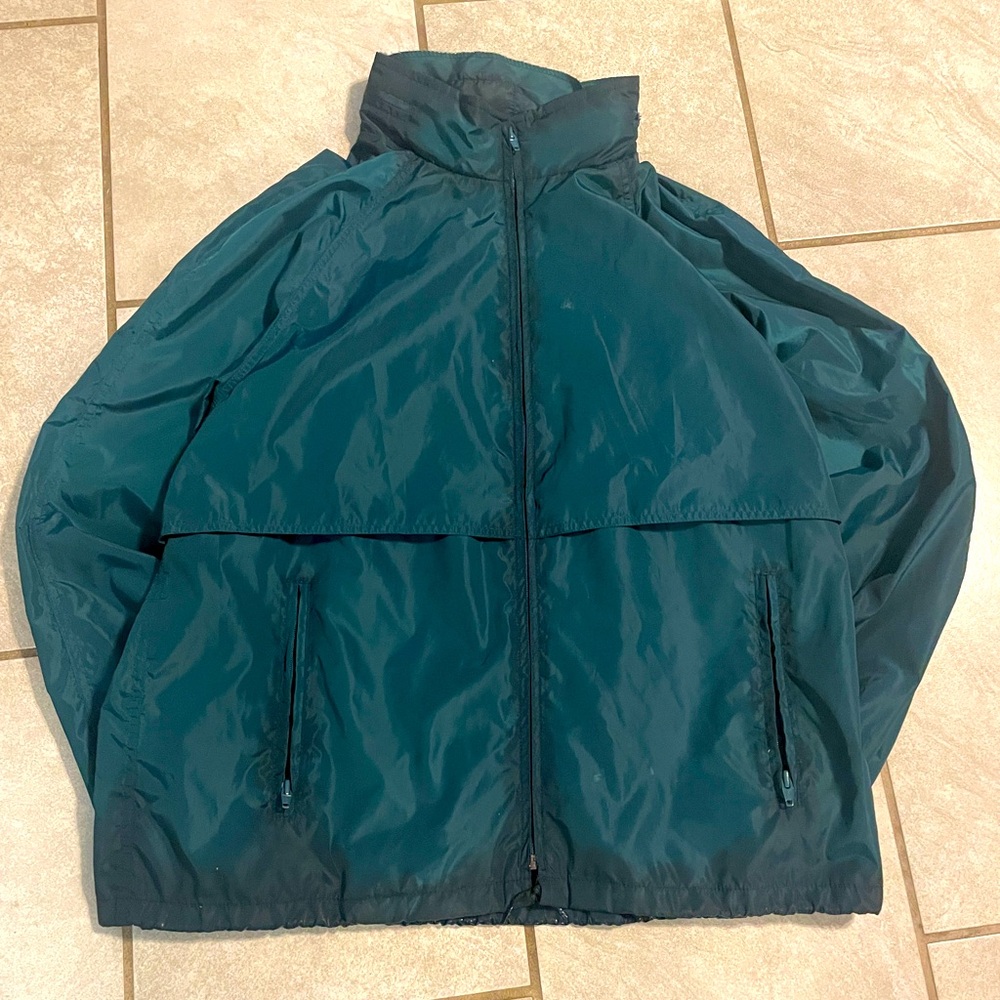 Teal Eddie Bauer Water Repellent Windbreaker size Large